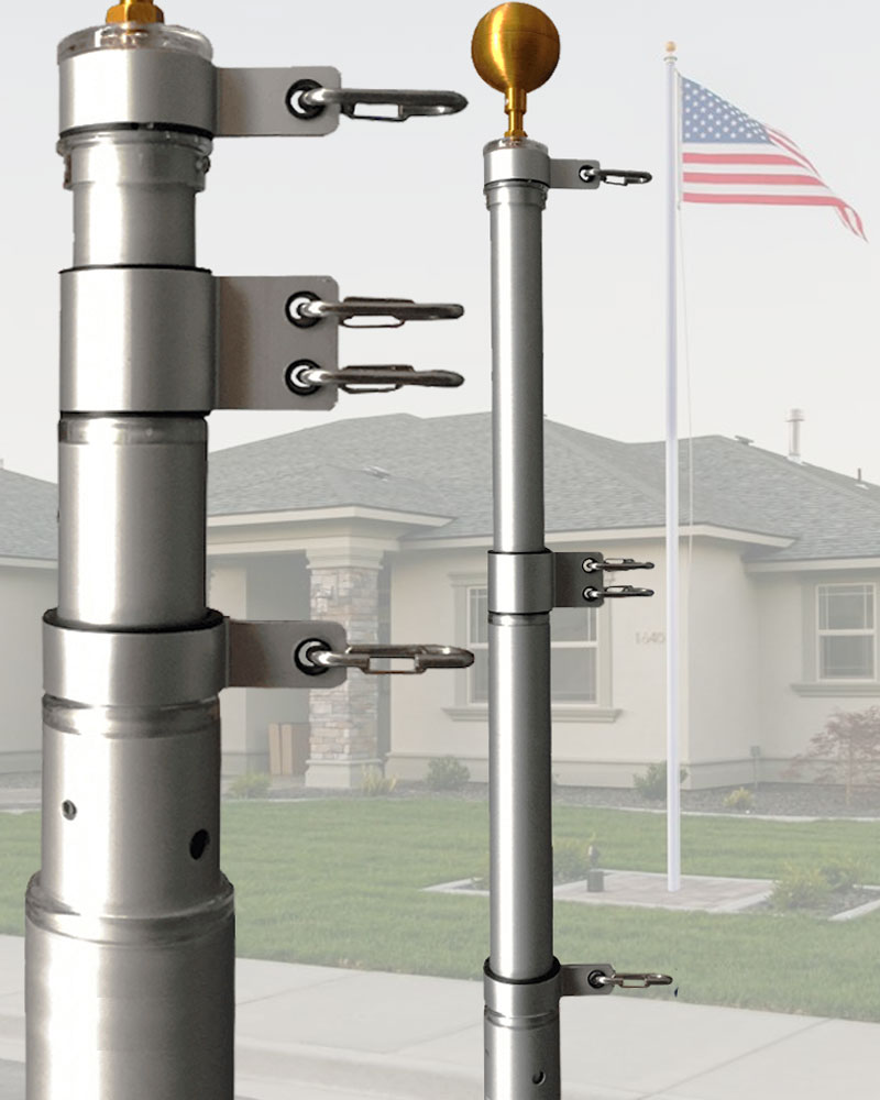 Commercial Telescopic Flagpoles Minnesota Telescoping Poles